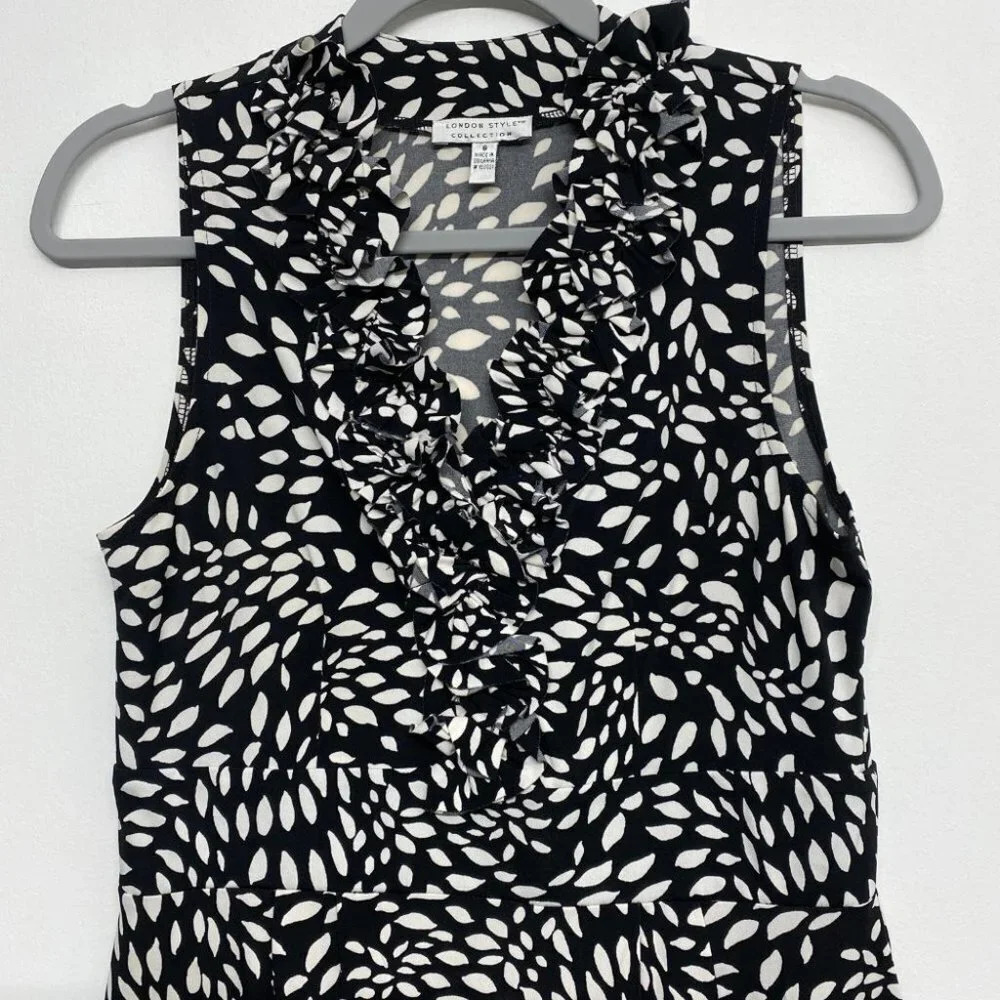 London Style Collection Ruffle‎ Tank Dress - Picture 3 of 6